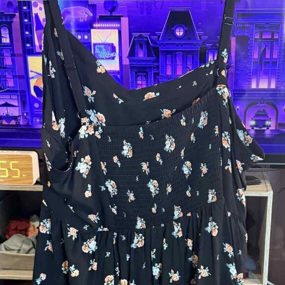 Torrid Size 4 Multicolor Small Foral Pattern Mini Sundress with Straps - Picture 2 of 10